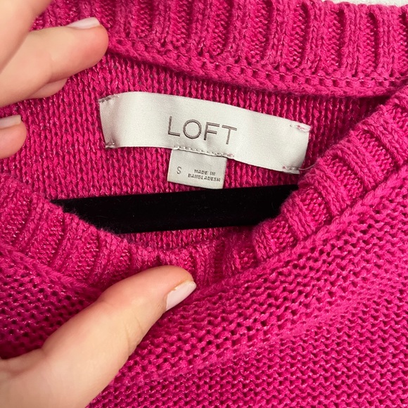 LOFT Knit Pink Vest - Picture 2 of 3